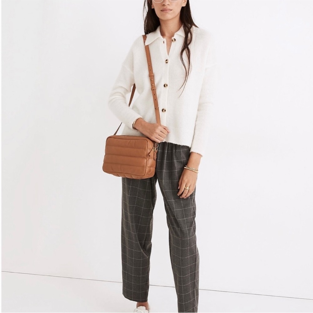 Madewell Plaid Straight Leg Pants sz L